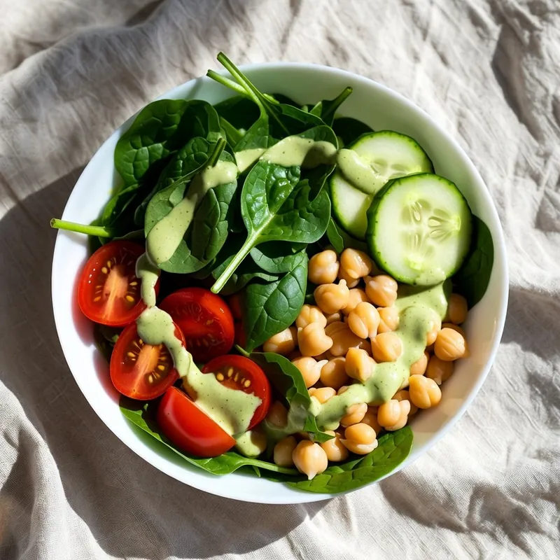 Green Goddess Salad with Chickpeas