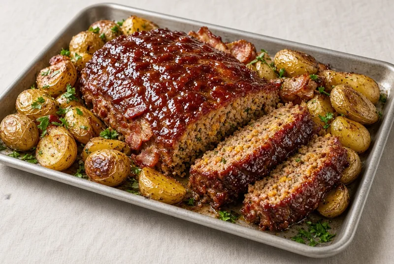Sheet Pan Smoky Meatloaf