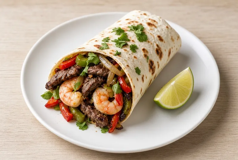 Sheet Pan Steak and Shrimp Fajitas